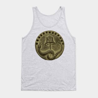 Revolutionary War - Rattlesnake and Liberty Cap Button Tank Top